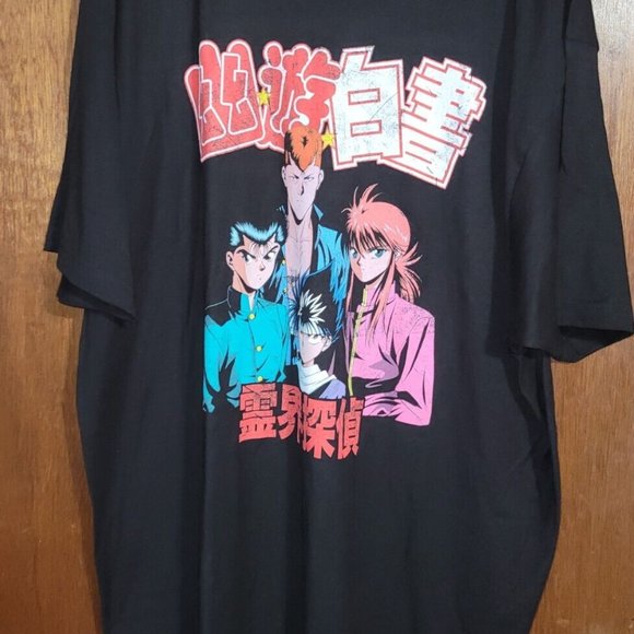 Yu Yu Hakusho Men's 3XL Shirt, Black, New, Anime - Picture 4 of 5